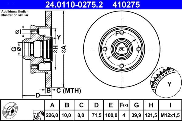 Brake Disc 24.0110-0275.2 - image 3