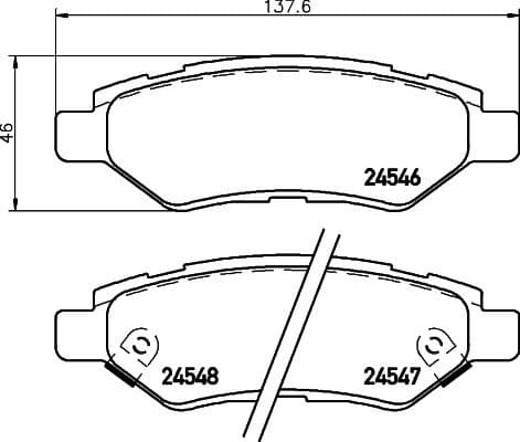 Brake Pad Set, disc brake PRIME LINE P09014 - image 2