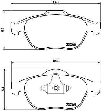 Brake Pad Set, disc brake PRIME LINE P68032