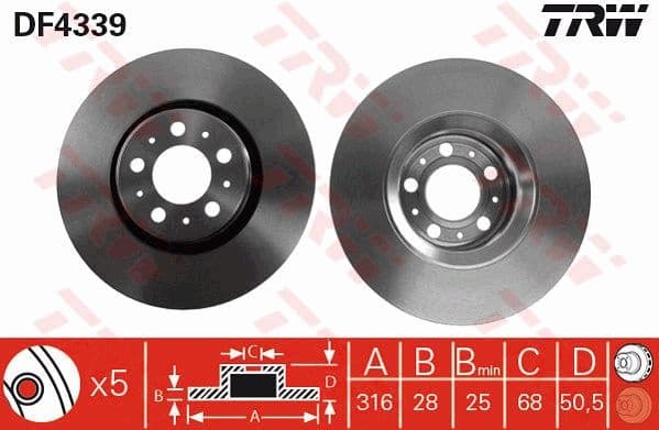 Brake Disc DF4339