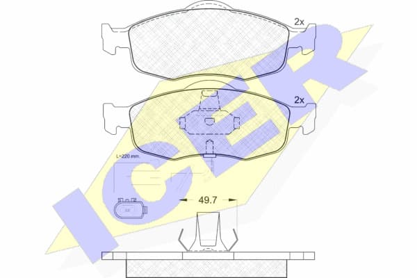 Brake pads front 180917 - image 2