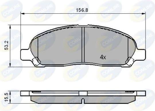 Brake pads front CBP01606