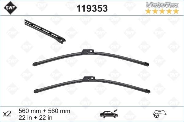 Wiper Blade DAS ORIGINAL SET 119353