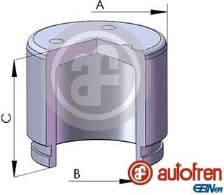 Brake caliper piston front D02572 - image 2