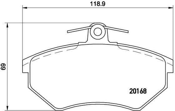 Brake Pad Set, disc brake PRIME LINE P85011