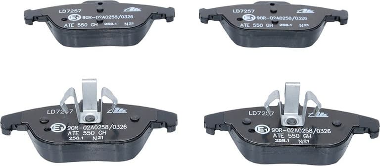 Brake Pad Set, disc brake ATE Ceramic 13.0470-7257.2 - image 3