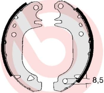 Brake Shoe Set ESSENTIAL LINE S61535 - image 3