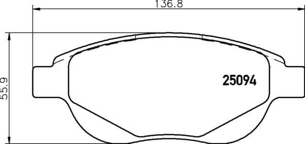 Brake Pad Set, disc brake PRIME LINE P61137 - image 2
