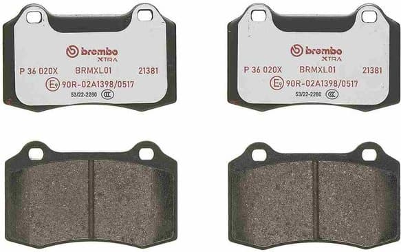 Brake Pad Set, disc brake XTRA LINE P36020X - image 4