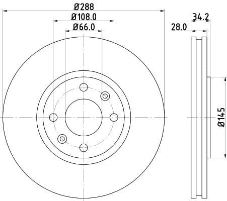 Brake Disc 8DD 355 107-841 - image 4