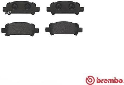 Brake pads rear, Top Quality P78011 - image 4