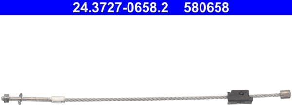 Cable Pull, parking brake 24.3727-0658.2 - image 3