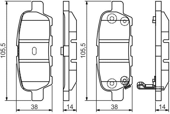 Brake Pad Set, disc brake 0986495089 - image 7