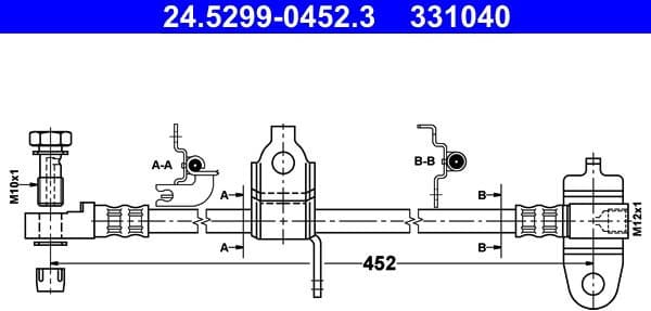Brake Hose 24.5299-0452.3 - image 2