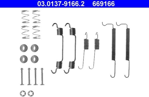 Accessory Kit, brake shoes 03.0137-9166.2 - image 2