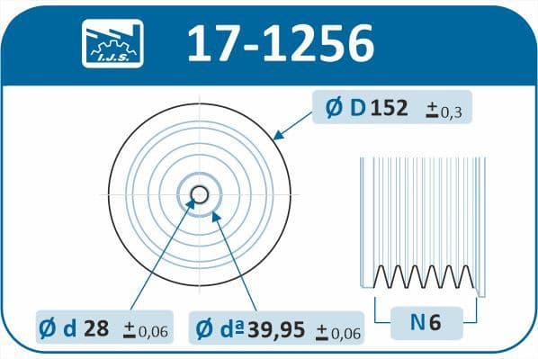 Belt Pulley, crankshaft Technology & Quality, Made in Spain 17-1256 - image 2