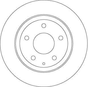 Brake discs kit rear, (2pcs), Top Quality DF8115 - image 2