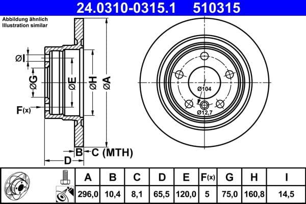 Brake Disc PowerDisc 24.0310-0315.1 - image 2
