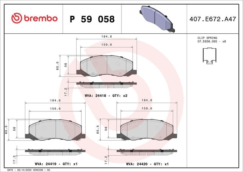 Brake Pad Set, disc brake PRIME LINE P59058 - image 3