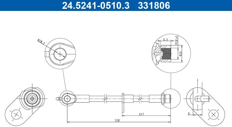 Brake Hose 24.5241-0510.3