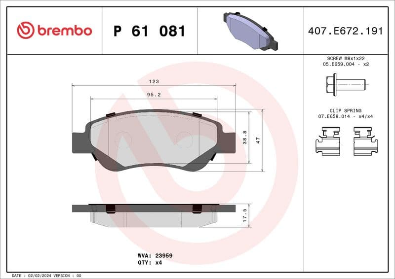 Brake Pad Set, disc brake PRIME LINE P61081 - image 3