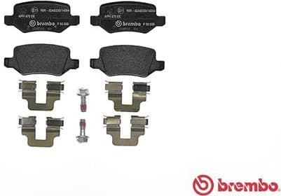 Brake pads rear, Top Quality P50058 - image 3