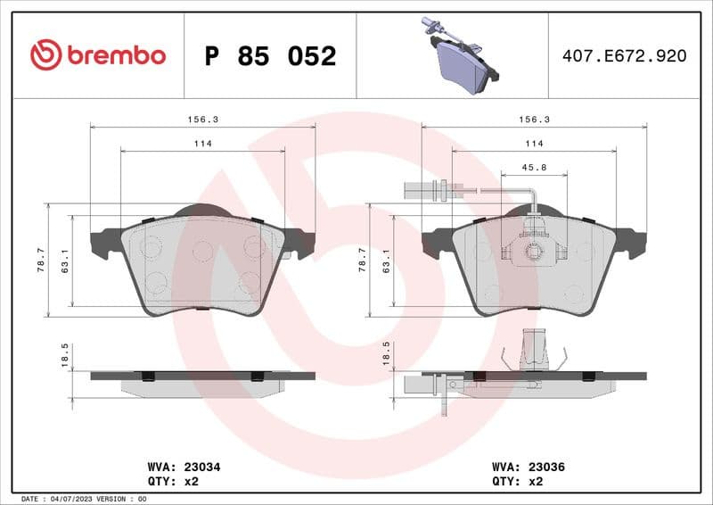 Brake Pad Set, disc brake PRIME LINE P85052 - image 3