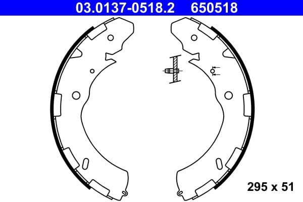 Brake Shoe Set 03.0137-0518.2 - image 3