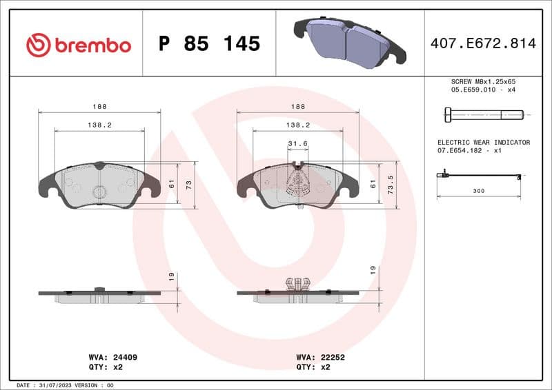 Brake Pad Set, disc brake PRIME LINE P85145 - image 3