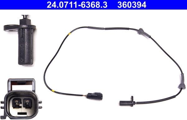 Sensor, wheel speed 24.0711-6368.3 - image 2