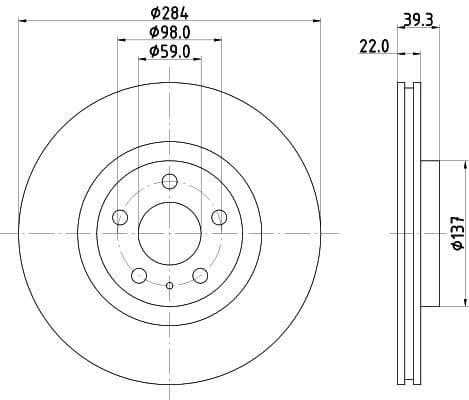 Brake Disc PRO 8DD 355 105-491 - image 4