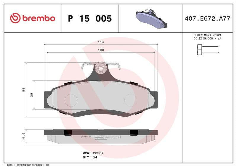 Brake Pad Set, disc brake PRIME LINE P15005 - image 3