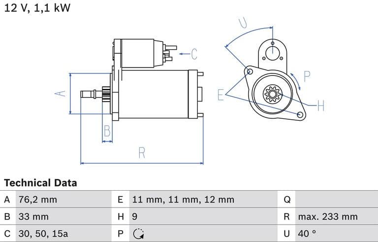 Starter 0986018200 - image 2
