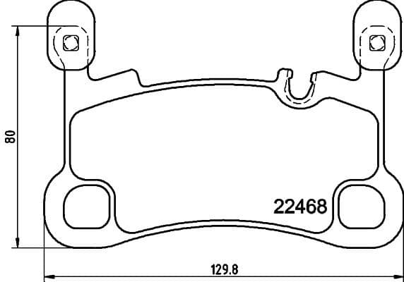 Brake Pad Set, disc brake 8DB 355 039-111
