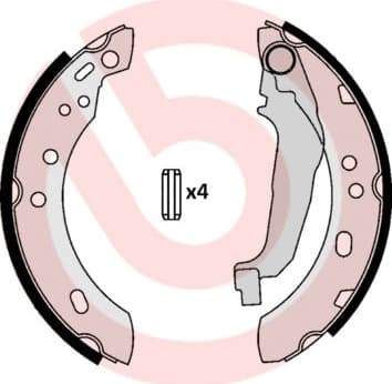 Brake Shoe Set ESSENTIAL LINE S56507 - image 3