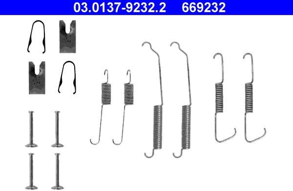 Accessory Kit, brake shoes 03.0137-9232.2 - image 2