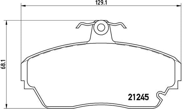 Brake Pad Set, disc brake PRIME LINE P 82 001