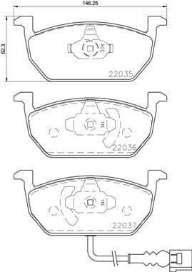 Brake Pad Set, disc brake XTRA LINE P85137X - image 3