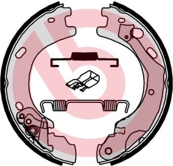 Brake Shoe Set, parking brake ESSENTIAL LINE S 44 510