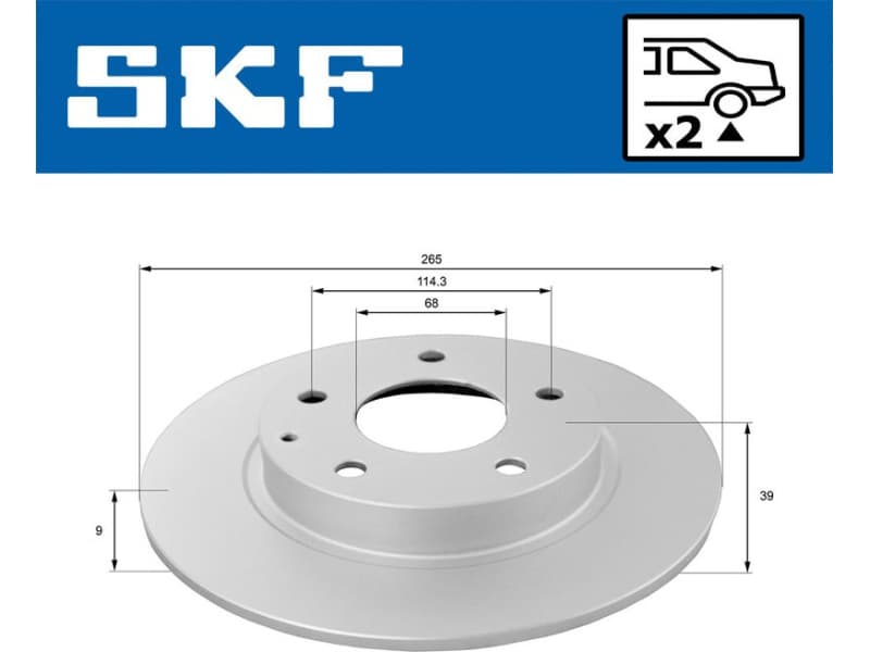 Brake Disc VKBD 90608 S2 - image 2