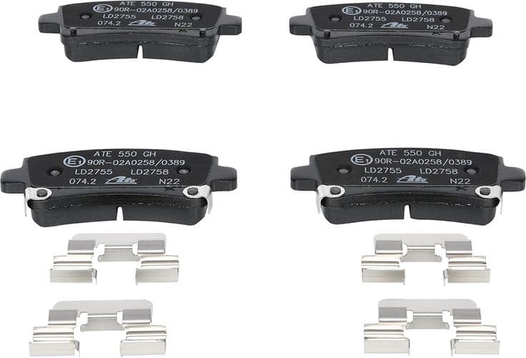 Brake Pad Set, disc brake ATE Ceramic 13.0470-2758.2 - image 3