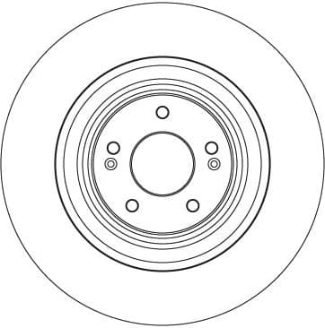 Brake Disc TRW SINGLE DF4607S