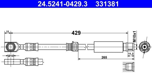 Brake Hose 24.5241-0429.3 - image 2