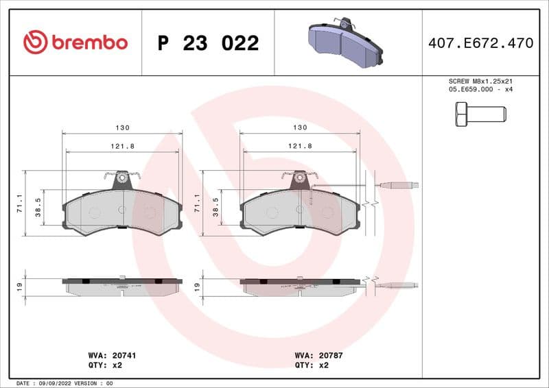 Brake Pad Set, disc brake PRIME LINE P23022 - image 3