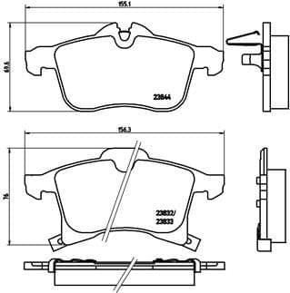 Brake Pad Set, disc brake XTRA LINE P59045X - image 3