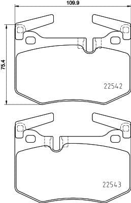 Brake Pad Set, disc brake 8DB 355 025-611 - image 4