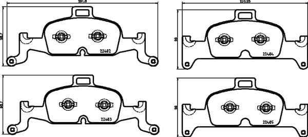 Brake pads front, Top Quality P85164 - image 3