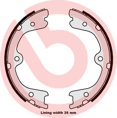 Brake Shoe Set, parking brake ESSENTIAL LINE S56546 - image 3