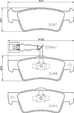 Brake Pad Set, disc brake PRIME LINE P85163 - image 3