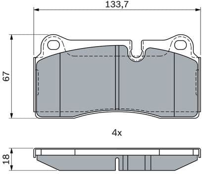 Brake Pad Set, disc brake 0986494957 - image 13